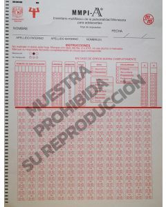 Hoja de respuestas Paq. 25 - Inventario Multifásico de la personalidad Minnesota® para adolescentes