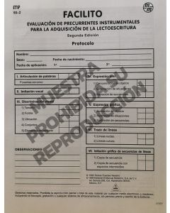 Protocolo Paq. 15 FACILITO- Evaluación de precurrentes instrumentales para la adquisición de la lectoescritura