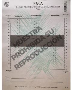 Hoja de respuesta y perfil Paq. 15 - Escala multidimensional de asertividad EMA