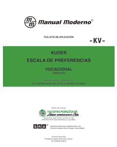 Escala de preferencias -Vocacional-