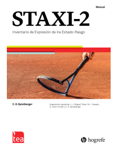 STAXI-2. Inventario de Expresión de Ira Estado-Rasgo - Juego completo (Manual, Kit corrección 25 usos)