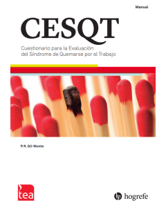 CESQT. Cuestionario para la Evaluación del Síndrome de Quemarse por el Trabajo - Kit corrección (25 ejemplares CESQT-DP, Pin 25 usos)