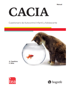 CACIA. Cuestionario de Auto-Control Infantil y Adolescente - Juego completo (Manual, 25 Ejemplares autocorregibles)