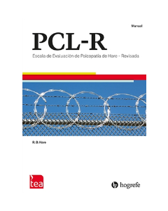 PCL-R. Escala de Evaluación de la Psicopatía de Hare - Revisada - Kit corrección (25 Hojas de puntuación, Pin 25 usos)