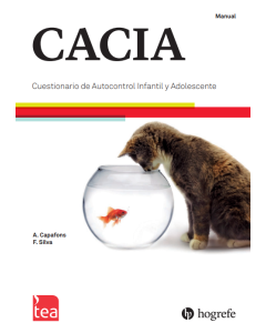 CACIA. Cuestionario de Auto-Control Infantil y Adolescente - Ejemplares autocorregibles (pq.25)