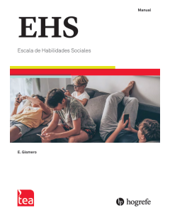 EHS. Escala de Habilidades Sociales - Manual online