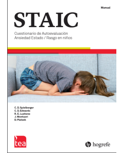 STAIC. Cuestionario de Ansiedad Estado-Rasgo en Niños-Manual online