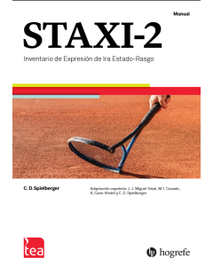 STAXI-2. Inventario de Expresión de Ira Estado-Rasgo-Aplicación y corrección online (1 uso). Solo disponible para usuarios con manual