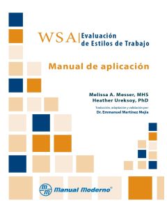 WSA. Evaluación de estilos de trabajo